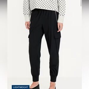 Old Navy Black Cargo Joggers